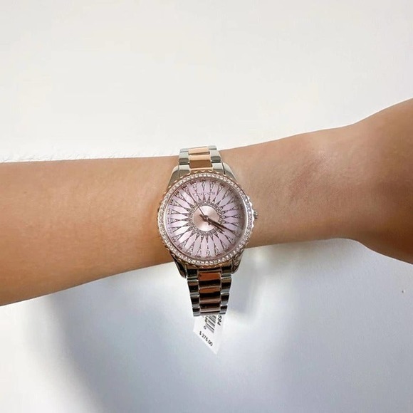 Michael Kors MK6894 Layton Three-Hand Two-Tone Stainless Steel Watch - Picture 2 of 4